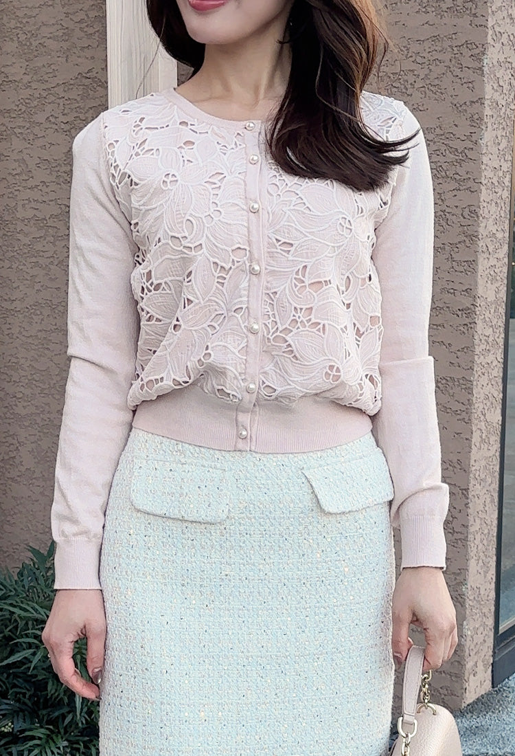 💕追加販売💕即日〜3日営業日以内発送✨フラワーレース ニット