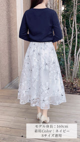 💕追加販売💕即日〜3日営業日以内発送✨フラワーレース　ニットカーディガン　長袖  フェリーシェル　fch412-0801