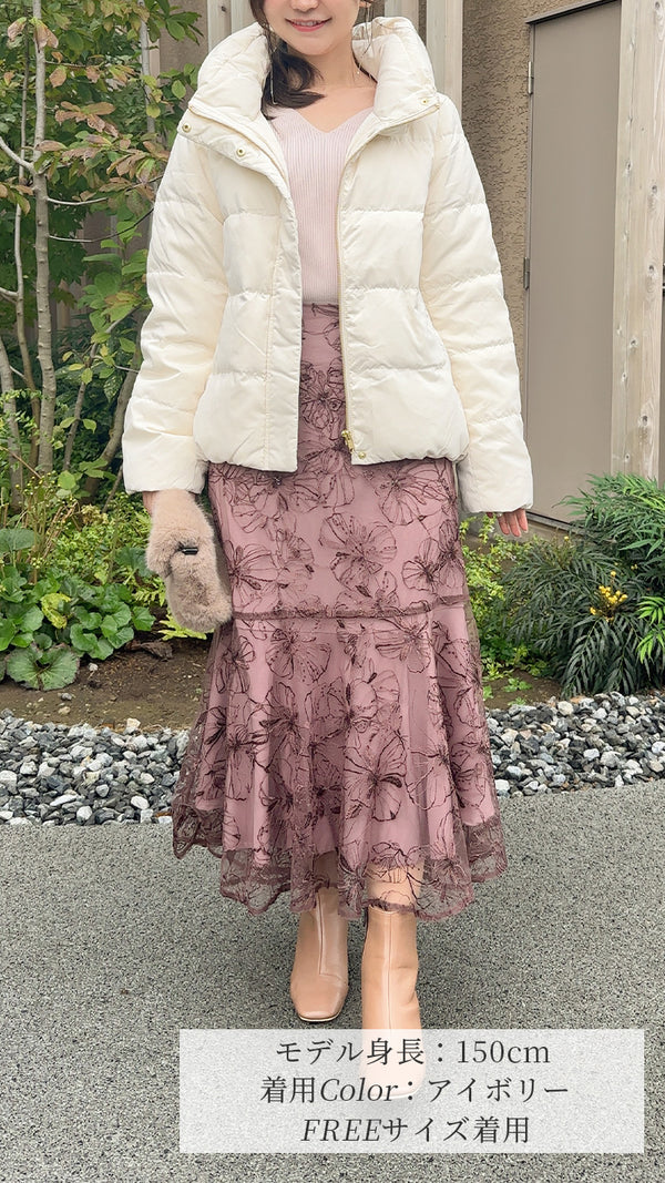 【完売カラー再入荷✨先行予約販売】¥4,000オフ🎀ダウン　コート　ハーフ丈　フェリーシェル　fch122-0661