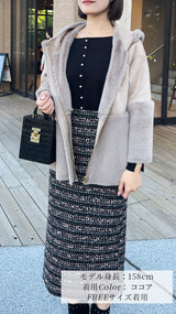 【期間限定特別PRICE_3,000円OFF】フードコート フェイクムートン＆ファー フェリーシェル｜fch122-0601