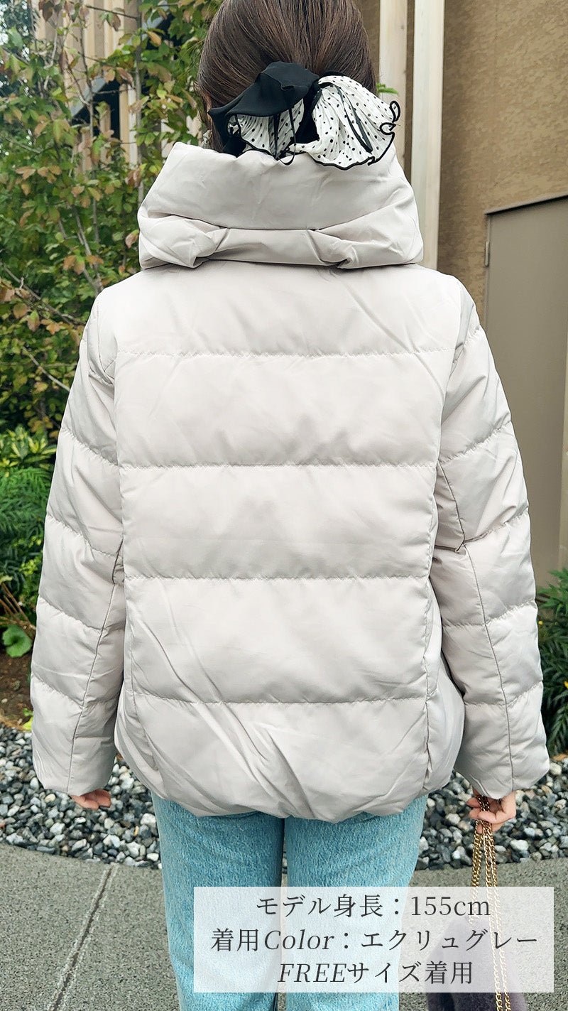 【完売カラー再入荷✨先行予約販売】¥4,000オフ🎀ダウン　コート　ハーフ丈　フェリーシェル　fch122-0661