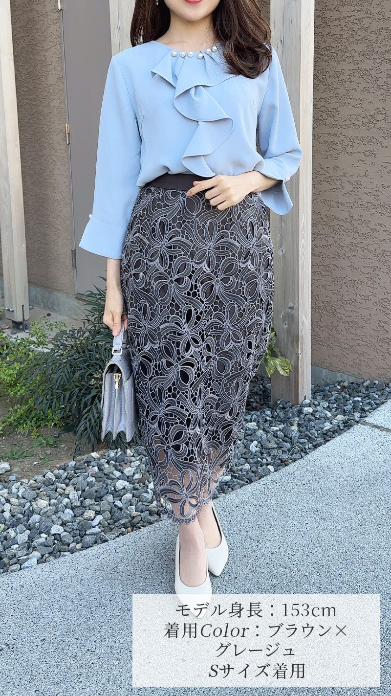 追加販売💗即日〜3営業日以内発送】NEWリボン柄 タイト スカート