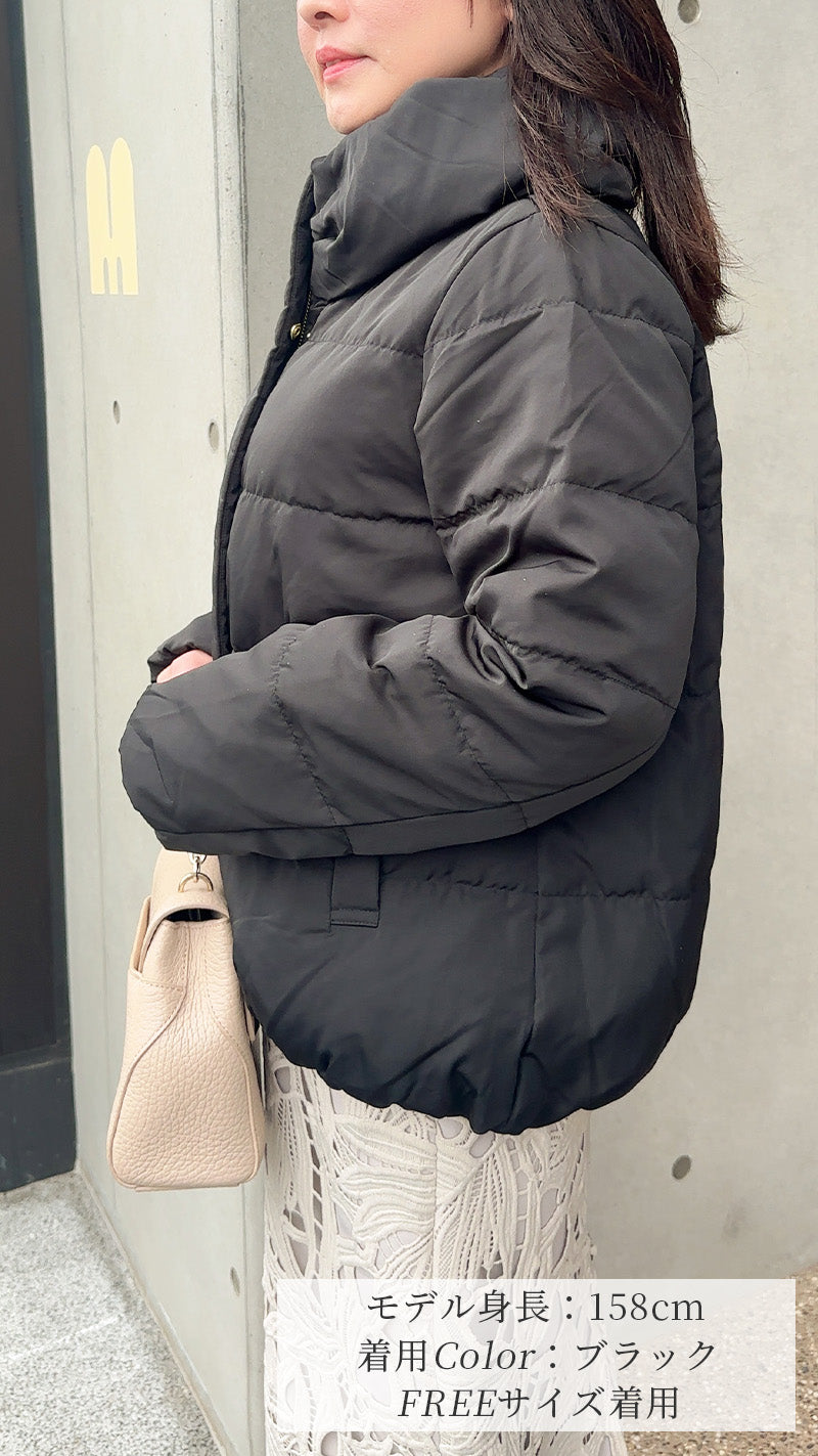 【完売カラー再入荷✨先行予約販売】¥4,000オフ🎀ダウン　コート　ハーフ丈　フェリーシェル　fch122-0661