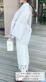 【期間限定特別PRICE_3,000円OFF】フードコート フェイクムートン＆ファー フェリーシェル｜fch122-0601