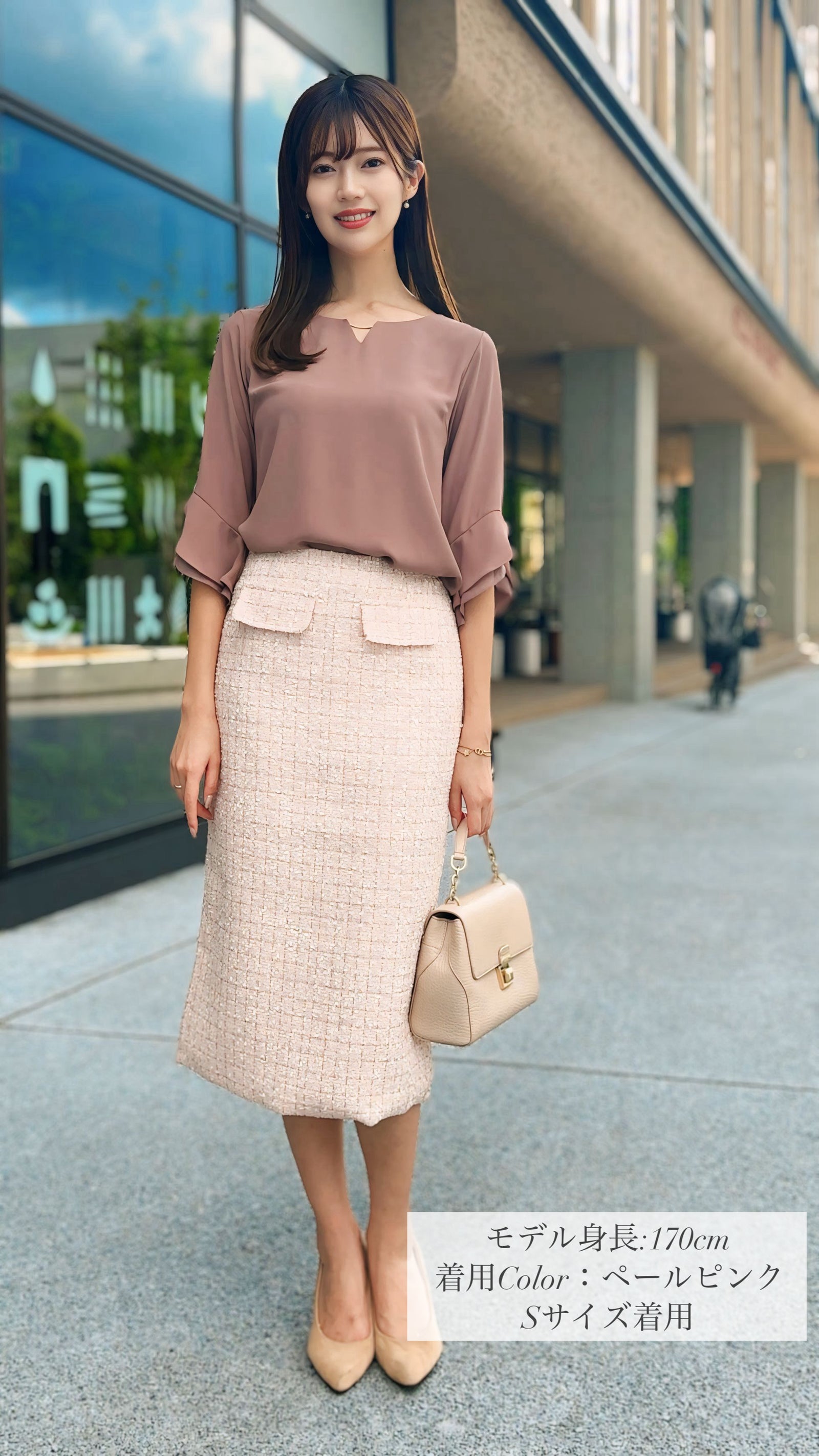 💎特別プライス💎30%OFF！！スカート ツイード Iライン フェリーシェル